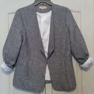 Gray Tweed Blazer L